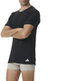 adidas Crew Neck T-Shirt Herren Unterhemd Rund Ausschnitt Baumwolle 4er Pack 