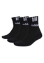 adidas Unisex 3-Stripes Half-Crew Cushioned kurze Tennissocken Socken 3 Paar