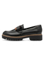 Tamaris Damen Leder Slipper 1-24722-43 003 Frauen Loafer Schuhe M2472243 schwarz