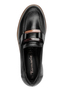Tamaris Damen Leder Slipper 1-24722-43 003 Frauen Loafer Schuhe M2472243 schwarz