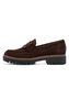 Tamaris Damen Leder Slipper 1-24722-43 304 Frauen Loafer Schuhe M2472243 braun 
