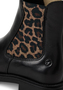 Tamaris Damen Chelsea Boot Lederstiefel Stiefelette M2542741 Schwarz Leopard