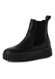 Tamaris Damen Chelsea Boot 1-25445-45 003 Lederstiefel Stiefelette Frauen Schwarz