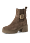 Tamaris Damen Lederstiefel Stiefelette Frauen 1-25433-45 341 Taupe M2543345