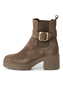 Tamaris Damen Lederstiefel Stiefelette Frauen 1-25433-45 341 Taupe M2543345