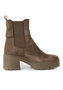 Tamaris Damen Lederstiefel Stiefelette Frauen 1-25433-45 341 Taupe M2543345