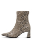 Tamaris Damen Stiefelette Boot 1-25315-45 483 Textil M2531545 Beige Snake