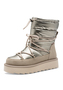 Tamaris Damen Stiefelette 1-26836-41 179 Stiefel Warmfutter beige metallic