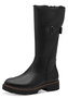Tamaris Damen Leder Stiefel 1-26609-45 001 warm gef�ttert schwarz 
