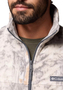 Columbia Steens Mountain Herren Print Fleece Jacke 1478231 030 grau 