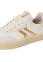 Tamaris Damen Leder Sneaker 1-23723-44 132 Low Top Frauen M2372344 wei�/gold