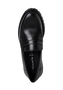 Tamaris Damen Lederslipper 1-24300-45 003 Frauen Loafer Halbschuh schwarz