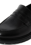 Tamaris Damen Lederslipper 1-24300-45 003 Frauen Loafer Halbschuh schwarz