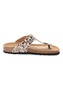Tamaris Damen Zehensteg-Pantolette 1-27522-42 490 Schuhe M2752242 Beige/Leopard