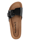 Tamaris Damen Pantolette 1-27520-42 0A8 Frauen Schuhe Leder Schwarz
