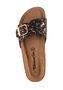 Tamaris Damen Pantolette 1-27520-42 090 Frauen Schuhe Leder Schwarz/Leopard