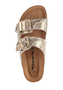 Tamaris Damen Pantolette 1-27523-46 492 Frauen Schuhe Leder Beige/Snake