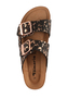 Tamaris Damen Pantolette 1-27523-46 090 Frauen Schuhe Leder Black/Leopard