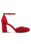 Tamaris elegante Damen Pumps 1-22463-45 500 Frauen Schuhe Blockabsatz Rot 