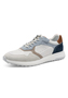 Tamaris Herren Sneaker 1-13623-46-804 Schn�rsschuh Leder Schuhe Wei�/Blau