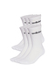 adidas Unisex LINEAR CUSHIONED CREW SOCKEN 6ER-PACK