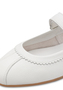 Tamaris Damen Leder Ballerina 1-22145-46-100 Frauen Schuhe Riemchen Wei�