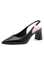 Tamaris Damen Leder Slingpumps 1-29624-46-003 Frauen Schuh Schwarz Glattleder