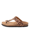 Tamaris Damen Zehensteg-Pantolette 1-27522-42-390 Schuhe M2752242 Braun/Leopard