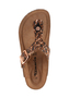 Tamaris Damen Zehensteg-Pantolette 1-27522-42-390 Schuhe M2752242 Braun/Leopard