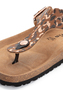 Tamaris Damen Zehensteg-Pantolette 1-27522-42-390 Schuhe M2752242 Braun/Leopard