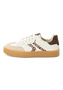 Tamaris Damen Leder Sneaker 1-23733-46-412 Frauen Schuhe Low Top Beige/Leopard