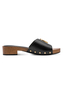 Tamaris Damen Leder Pantolette 1-27312-46-001 Frauen Schuhe Keilabsatz Schwarz