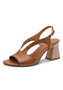 Tamaris Damen Leder Sandalette 1-28316-44-305 Frauen Schuhe elegant braun