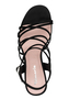 Tamaris Damen Leder Sandalette 1-28325-42-001 Frauen Schuhe elegant Schwarz
