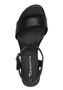 Tamaris Leder Sandalette 1-28250-42-001 Damen Frauen Schuhe Blockabsatz Schwarz