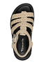 Tamaris Damen Sandalette 1-28402-46-400 Frauen Schuhe Keilabsatz Beige