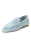 Tamaris Damen Leder Moccassin 1-24205-46-880 Frauen Schuhe Slipper Hellblau