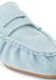 Tamaris Damen Leder Moccassin 1-24205-46-880 Frauen Schuhe Slipper Hellblau