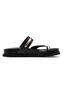 Tamaris Leder Pantolette Damen 1-27415-46-001 Frauen Schuhe Footbed Schwarz