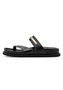Tamaris Leder Pantolette Damen 1-27415-46-001 Frauen Schuhe Footbed Schwarz