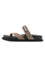 Tamaris Leder Pantolette Damen 1-27415-46-341 Frauen Schuhe Footbed Beige