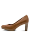 Tamaris klassische Leder Pumps 1-22433-41-440 Damen Schuhe Blockabsatz braun