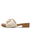 Tamaris Damen Pantolette 1-27315-46-418 Frauen Schuhe Keilabsatz Beige