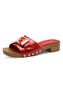 Tamaris Damen Pantolette 1-27315-46-500 Frauen Schuhe Keilabsatz Rot