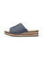 Rieker Damen Pantoletten Slipper 62905-14 Blau