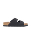 Rieker Damen Pantoletten V3190-01 Fu�bettpantolette Frauen Leder Schwarz 