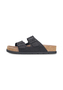 Rieker Damen Pantoletten V3190-01 Fu�bettpantolette Frauen Leder Schwarz 