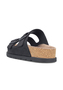 Rieker Damen Pantoletten V3190-01 Fu�bettpantolette Frauen Leder Schwarz 