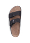 Rieker Damen Pantoletten V3190-01 Fu�bettpantolette Frauen Leder Schwarz 