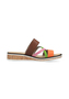 Rieker Damen Pantoletten V3652-96 Keilabsatz Slipper Bunt 